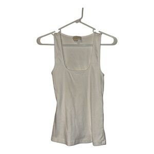 Sezane Square Neck Jaun Tank Top